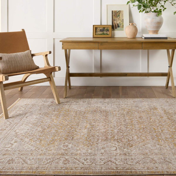 Jaipur Living Vibe by Jaipur Living Harriet Distressed Medallion Polyester Rug for Rooms 2'6" X 8' RUG155316