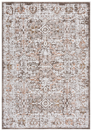 Safavieh Leonette Elegant Area Rug Runner For Hallways - Stylish Transitional Design, Comfort & Charm Brown ,Ivory 78% Polyester,14% Cotton,8% Latex Leo512t-9