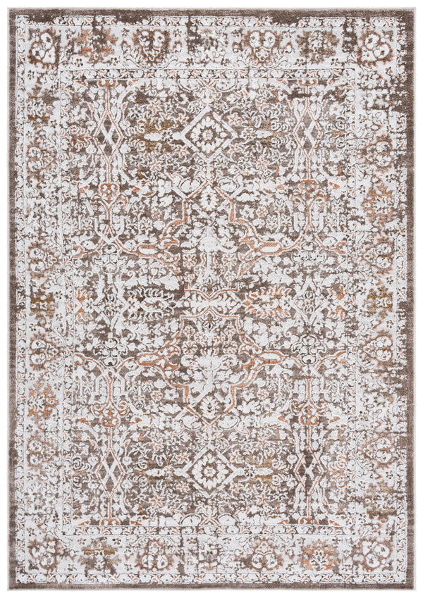 Safavieh Leonette Elegant Area Rug Runner For Hallways - Stylish Transitional Design, Comfort & Charm Brown ,Ivory 78% Polyester,14% Cotton,8% Latex Leo512t-9