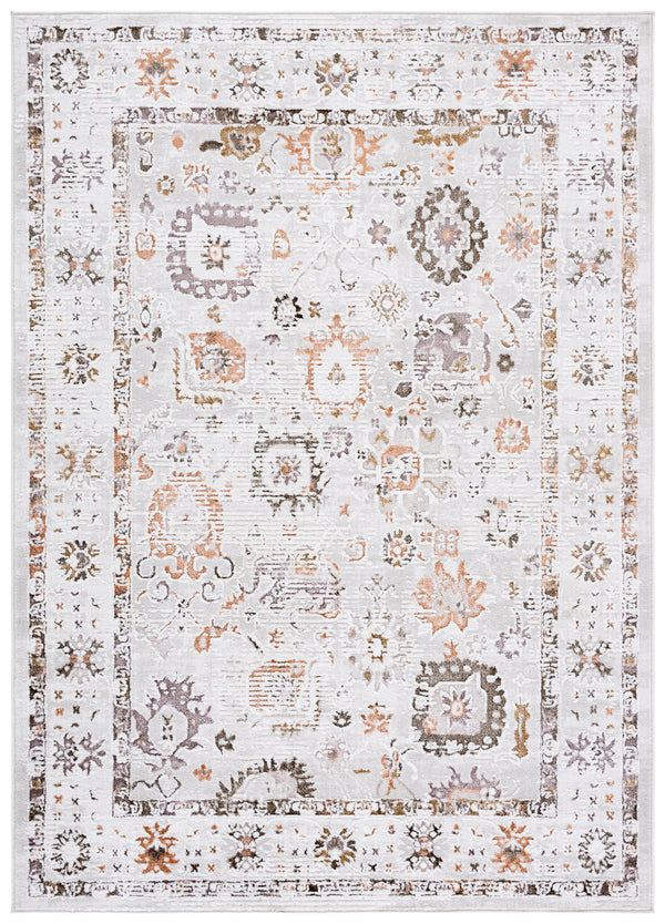 Safavieh Leonette Elegant Transitional Rug - Power Loomed Design For Timeless Sophistication And Comfort Ivory ,Brown Terra 78% Polyester,14% Cotton,8% Latex Leo516a-9