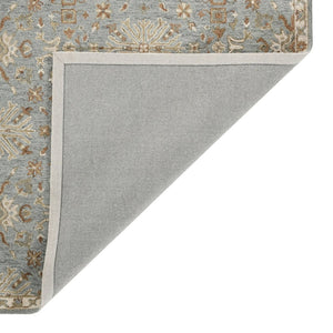 Amer Rugs Lewis Classic Floral Hand-hooked Area Rug In Luxurious New Zealand Wool For Your Elegant Home Decor Blue Wool Lew30203