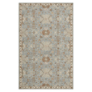 Amer Rugs Lewis Classic Floral Hand-hooked Area Rug In Luxurious New Zealand Wool For Your Elegant Home Decor Blue Wool Lew30203