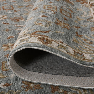 Amer Rugs Lewis Classic Floral Hand-hooked Area Rug In Luxurious New Zealand Wool For Your Elegant Home Decor Blue Wool Lew30203