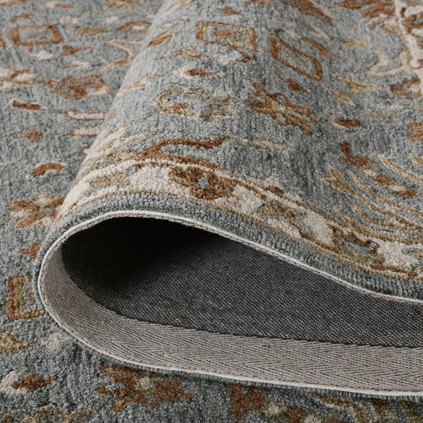 Amer Rugs Lewis Classic Floral Hand-hooked Area Rug In Luxurious New Zealand Wool For Your Elegant Home Decor Blue Wool Lew30203