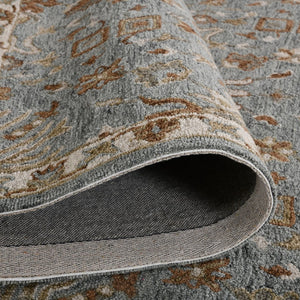 Amer Rugs Lewis Classic Floral Hand-hooked Area Rug In Luxurious New Zealand Wool For Your Elegant Home Decor Blue Wool Lew30203