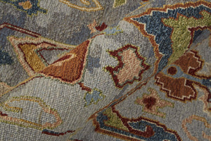 Feizy Rugs Leylan Wool Ikat Area Rug with Soumak Weave for Living and Dining Rooms Blue/Gray/Tan 7'9" x 9'9" LEY0563FBLUMLTF99