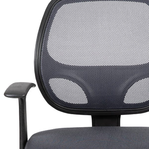 English Elm Flash Ergonomic Mid-Back Mesh Swivel Task Chair for Comfortable All-Day Support in Small Spaces Gray LF-118P-T-GY-GG