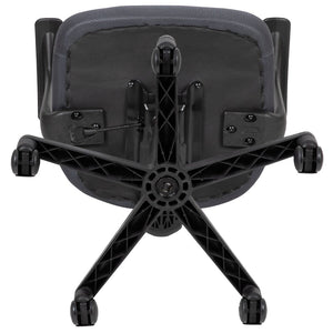 English Elm Flash Ergonomic Mid-Back Mesh Swivel Task Chair for Comfortable All-Day Support in Small Spaces Gray LF-118P-T-GY-GG