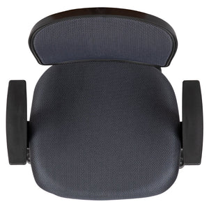 English Elm Flash Fundamentals Mid-Back Mesh Office Chair - Breathable Design with Pivot Back and Lumbar Support Gray LF-134-A-GY-GG