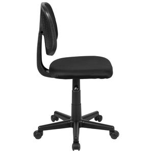 English Elm Flash Fundamentals Mid-Back Mesh Task Chair with Pivot Back for Enhanced Comfort and Support Black LF-134-BK-GG