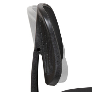 English Elm Flash Fundamentals Mid-Back Mesh Task Chair with Pivot Back for Enhanced Comfort and Support Black LF-134-BK-GG