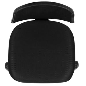 English Elm Flash Fundamentals Mid-Back Mesh Task Chair with Pivot Back for Enhanced Comfort and Support Black LF-134-BK-GG