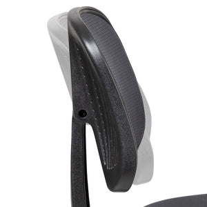 English Elm Flash Fundamentals Mid-Back Mesh Task Chair with Pivot Back for Enhanced Comfort and Support Gray LF-134-GY-GG