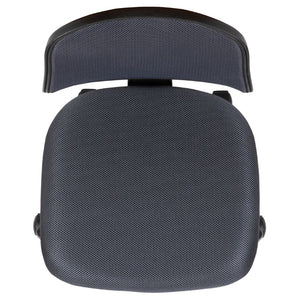 English Elm Flash Fundamentals Mid-Back Mesh Task Chair with Pivot Back for Enhanced Comfort and Support Gray LF-134-GY-GG