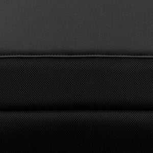 English Elm Manor Mid-Back Task Chair in Black LeatherSoft & Mesh - Comfortable Swivel Office Seating Solution LF-W-61B-2-GG