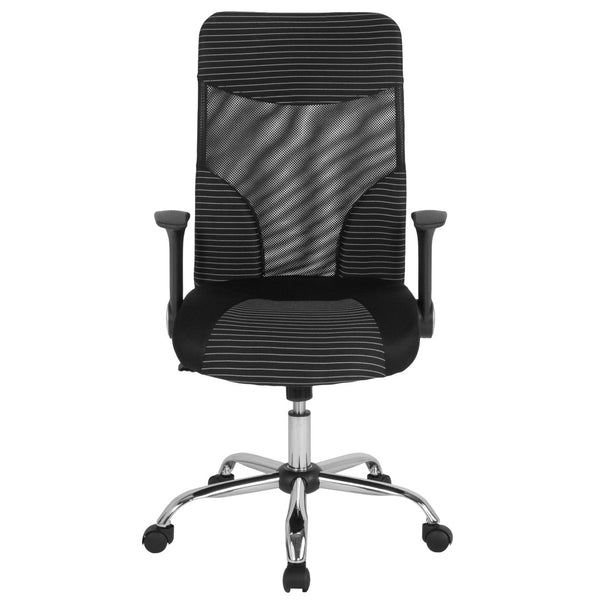 English Elm Milford High Back Office Chair - Ergonomic Mesh Design for Comfort, Support, and Modern Style LF-W-83A-GG