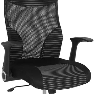 English Elm Milford High Back Office Chair - Ergonomic Mesh Design for Comfort, Support, and Modern Style LF-W-83A-GG