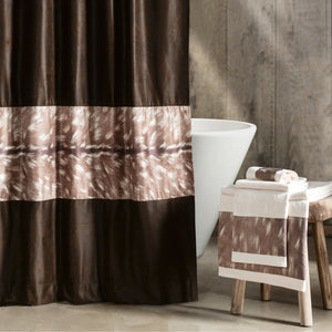 Hiend Accents Axis Lodge Style Bathroom Set - 9-piece Collection For A Rustic, Nature-inspired Retreat Experience Multi Color Shower Curtain, 100% Polyester,Towel Set, 95% Cotton,5% Polyester,Bath Accessory Set, 100% Resin,Bath Rug, 100% Acrylic With Anti,Slip Latex Backing. Lf1732