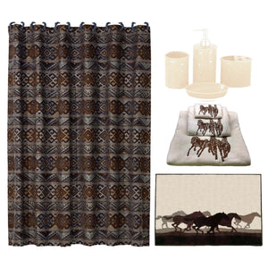 Hiend Accents Cream Savannah Bathroom Lifestyle Set – 9-piece Nature-inspired Collection For Elegant Decor Cream Shower Curtain, 100% Polyester. Towel Set, 95% Cotton,5% Polyester. Bathroom Set, Ceramic. Rug, 100% Acrylic With Anti,Slip Latex Backing. Lf4001b1-os-cr