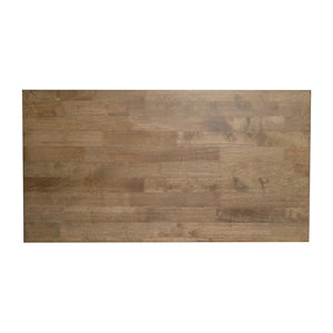 English Elm Eli Solid Wood Farmhouse Coffee Table - Durable Trestle Design for Charming Living Room Centerpiece Rustic Brown LFS-2013-RSTBRN-GG