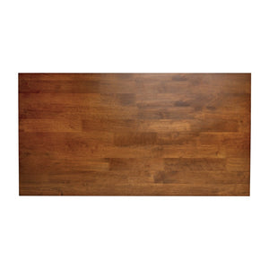 English Elm Eli Solid Wood Farmhouse Coffee Table - Durable Trestle Design for Charming Living Room Centerpiece Walnut LFS-2013-WAL-GG