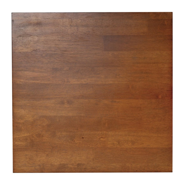 English Elm Jasper Farmhouse Style Solid Wood End Table with X-Frame Design for Timeless Living Room Appeal Walnut LFS-4002-WAL-GG