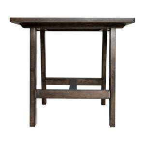 English Elm Eli Solid Wood Farmhouse End Table - Stylish Trestle Design for Compact Spaces & Versatile Use Dark Gray LFS-4005-DKGRY-GG