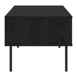 CorLiving Lysander Black Fluted Coffee Table LFT-510-C
