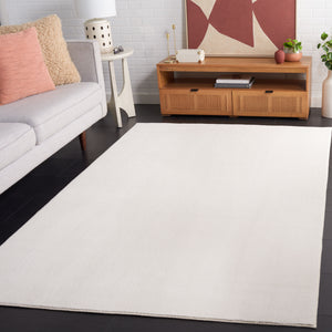 Safavieh Loft Elegant Area Rug – Modern Solid Design, Durable Polyester, Washable, Slip-resistant Backing Ivory Polyester Lft315a-68
