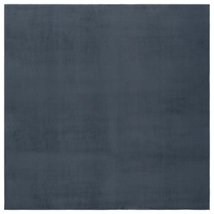 Safavieh Loft 315 Power Loomed Solid & Tonal Rug Dark Grey 6' x 6' Square