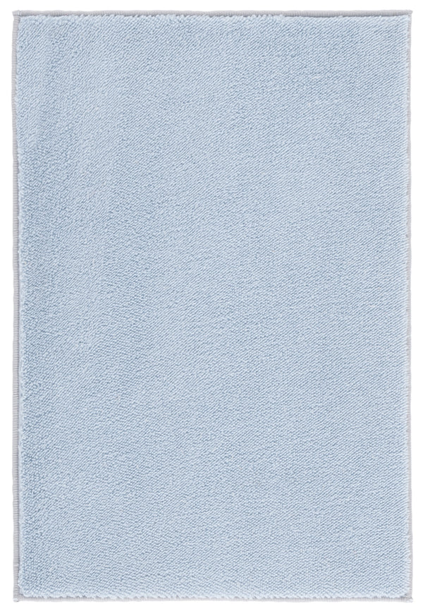 Safavieh Loft Light Blue Round Area Rug — Soft 1/2" Pile, Power-Loomed Durable Polyester, Washable, Slip-Resistant 8'-0" x 8'-0" LFT315L-8R