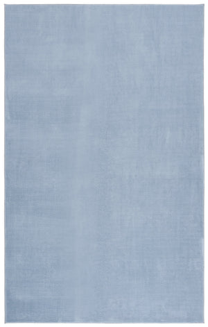 Safavieh Loft Light Blue Round Area Rug — Soft 1/2" Pile, Power-Loomed Durable Polyester, Washable, Slip-Resistant 8'-0" x 8'-0" LFT315L-8R