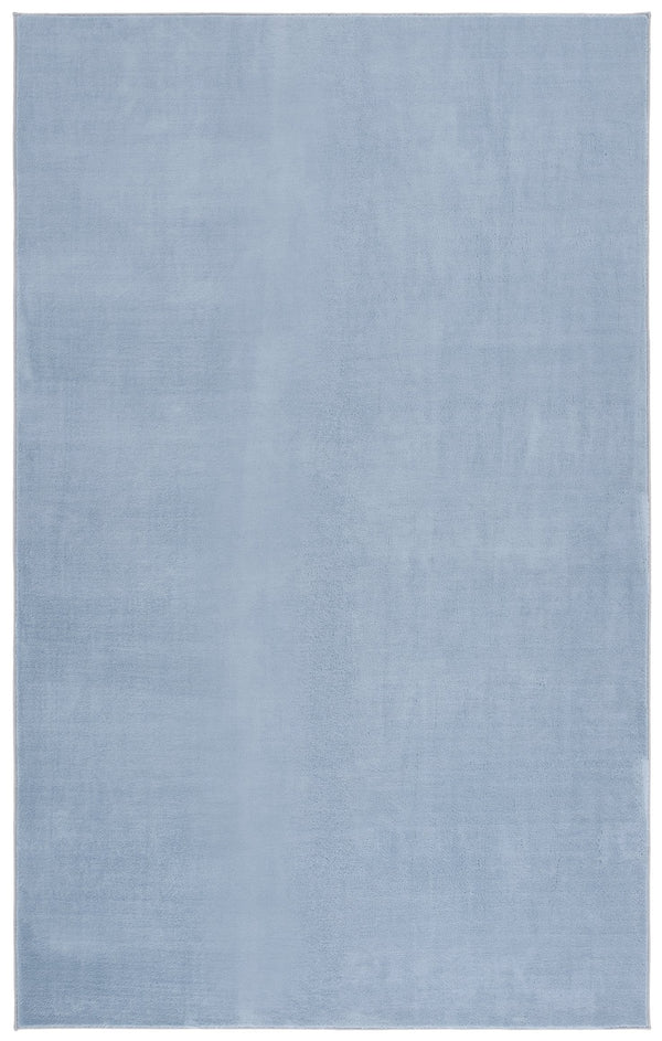 Safavieh Loft Light Blue Round Area Rug — Soft 1/2" Pile, Power-Loomed Durable Polyester, Washable, Slip-Resistant 8'-0" x 8'-0" LFT315L-8R
