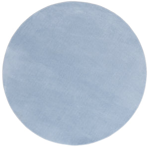Safavieh Loft Elegant Area Rug – Modern Solid Design, Durable Polyester, Washable, Slip-resistant Backing Light Blue Polyester Lft315l-4sq