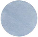 Safavieh Loft 315 Power Loomed Solid & Tonal Rug Light Blue 6' x 6' Round