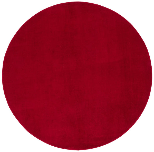 Safavieh Loft 315 Power Loomed Solid & Tonal Rug Red 6' x 6' Round