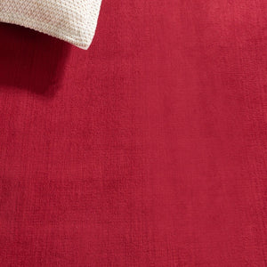 Safavieh Loft Oval Polyester Area Rug Solid Tonal Washable Pile for Bedroom or Living Room Red 8'-0" x 8'-0" - B LFT315Q-8SQ