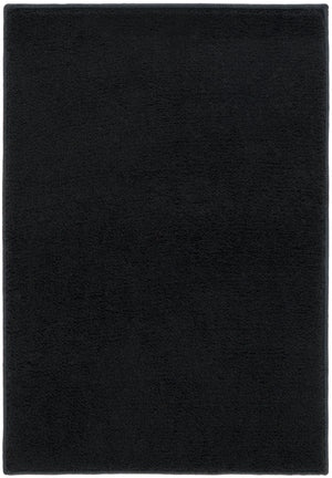 Safavieh Loft Elegant Area Rug – Modern Solid Design, Durable Polyester, Washable, Slip-resistant Backing Black Polyester Lft315z-213