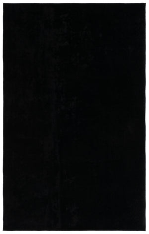 Safavieh Loft Elegant Area Rug – Modern Solid Design, Durable Polyester, Washable, Slip-resistant Backing Black Polyester Lft315z-213