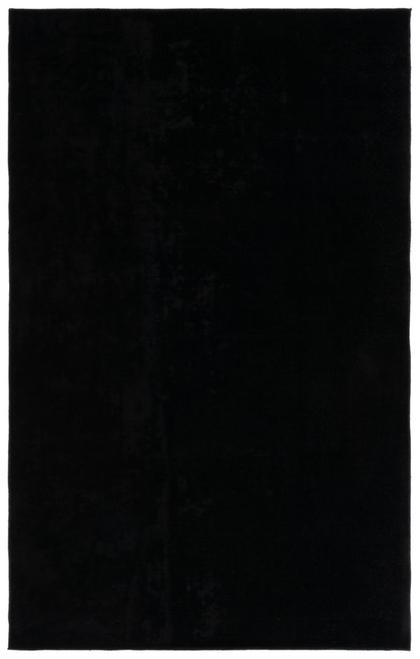 Safavieh Loft Elegant Area Rug – Modern Solid Design, Durable Polyester, Washable, Slip-resistant Backing Black Polyester Lft315z-213