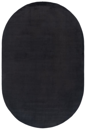 Safavieh Loft Elegant Area Rug – Modern Solid Design, Durable Polyester, Washable, Slip-resistant Backing Black Polyester Lft315z-213