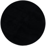 Safavieh Loft 315 Power Loomed Solid & Tonal Rug Black 6' x 6' Round