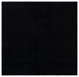 Safavieh Loft 315 Power Loomed Solid & Tonal Rug Black 6' x 6' Square