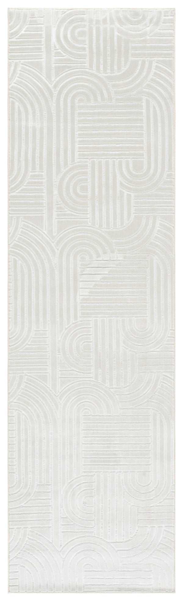 Safavieh Loft Ivory Round Rug — Low‑Pile, Stain‑Resistant Polyester For Modern Rooms, Soft Neutral Anchor 6'-0" x 6'-0" LFT601A-6R