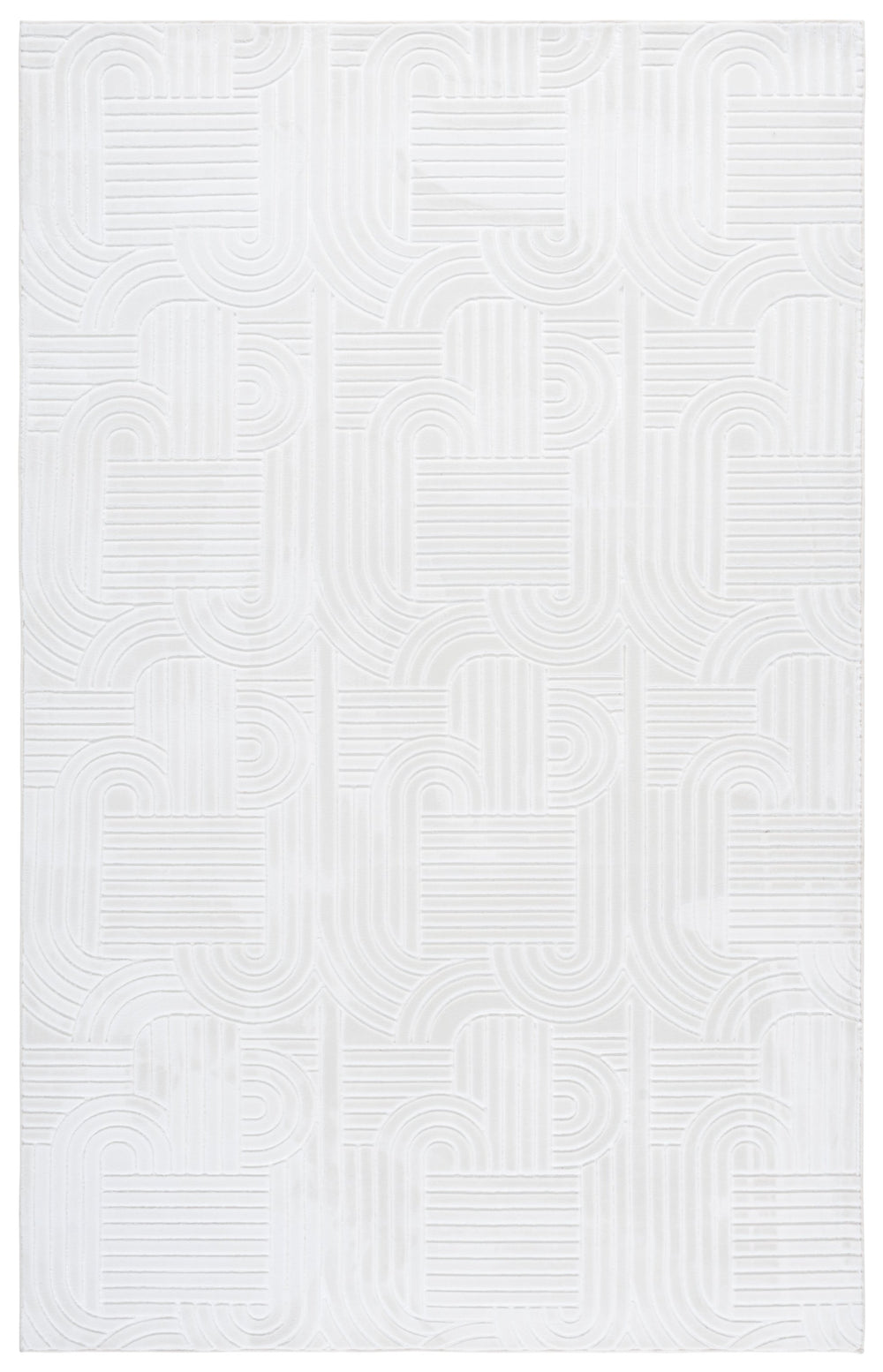 Safavieh Loft Ivory Area Rug — Low-Profile 1/4" Pile, Durable Polyester Power-Loomed Rug For Modern Homes 6'-0" x 9'-0" LFT601A-6