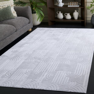 Safavieh Loft Greige Area Rug — Low-Profile Durable Polyester Power-Loomed Accent Rug For Modern Rooms 6'-0" x 9'-0" LFT601F-6