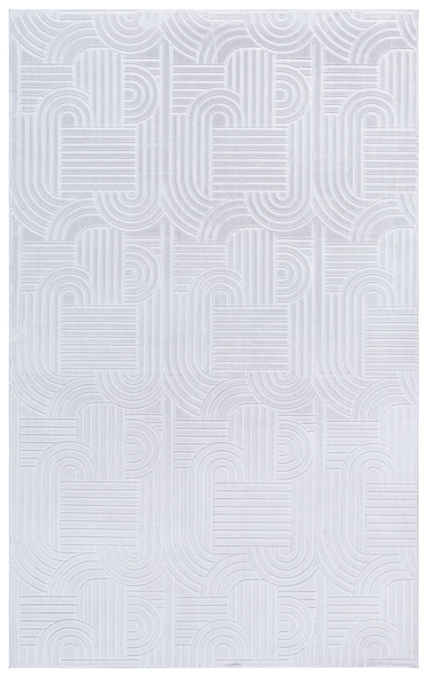Safavieh Loft Greige Area Rug — Low-Profile Durable Polyester Power-Loomed Accent Rug For Modern Rooms 6'-0" x 9'-0" LFT601F-6