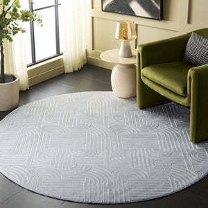 Safavieh Loft Greige Area Rug — Low-Profile Durable Polyester Power-Loomed Accent Rug For Modern Rooms 6'-0" x 9'-0" LFT601F-6