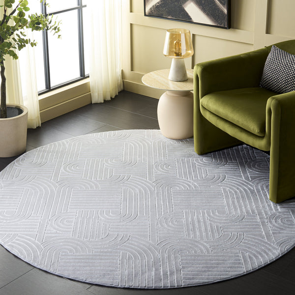 Safavieh Loft Greige Area Rug — Low-Profile Durable Polyester Power-Loomed Accent Rug For Modern Rooms 6'-0" x 9'-0" LFT601F-6