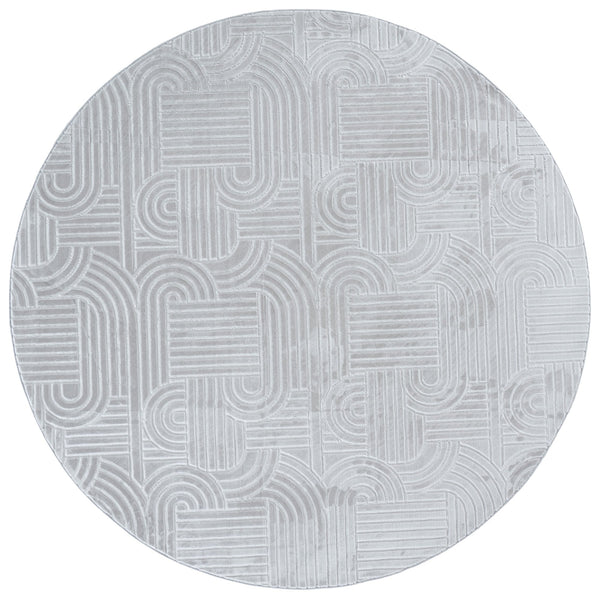 Safavieh Loft Greige Area Rug — Low-Profile Durable Polyester Power-Loomed Accent Rug For Modern Rooms 6'-0" x 9'-0" LFT601F-6